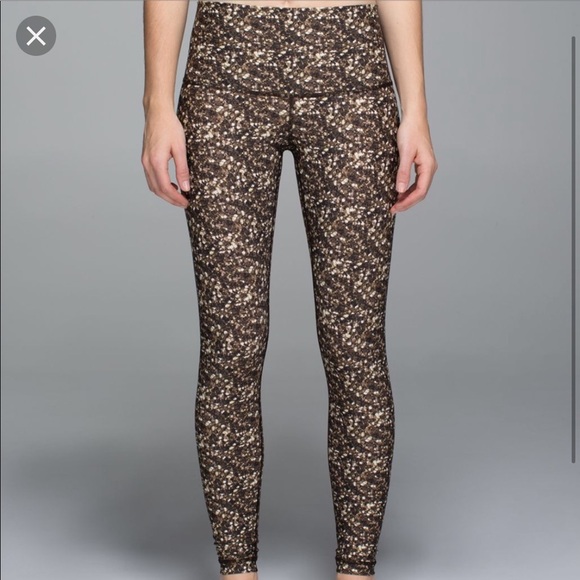 lululemon athletica Pants - Lululemon shine tight (roll down) shimmy shimmer